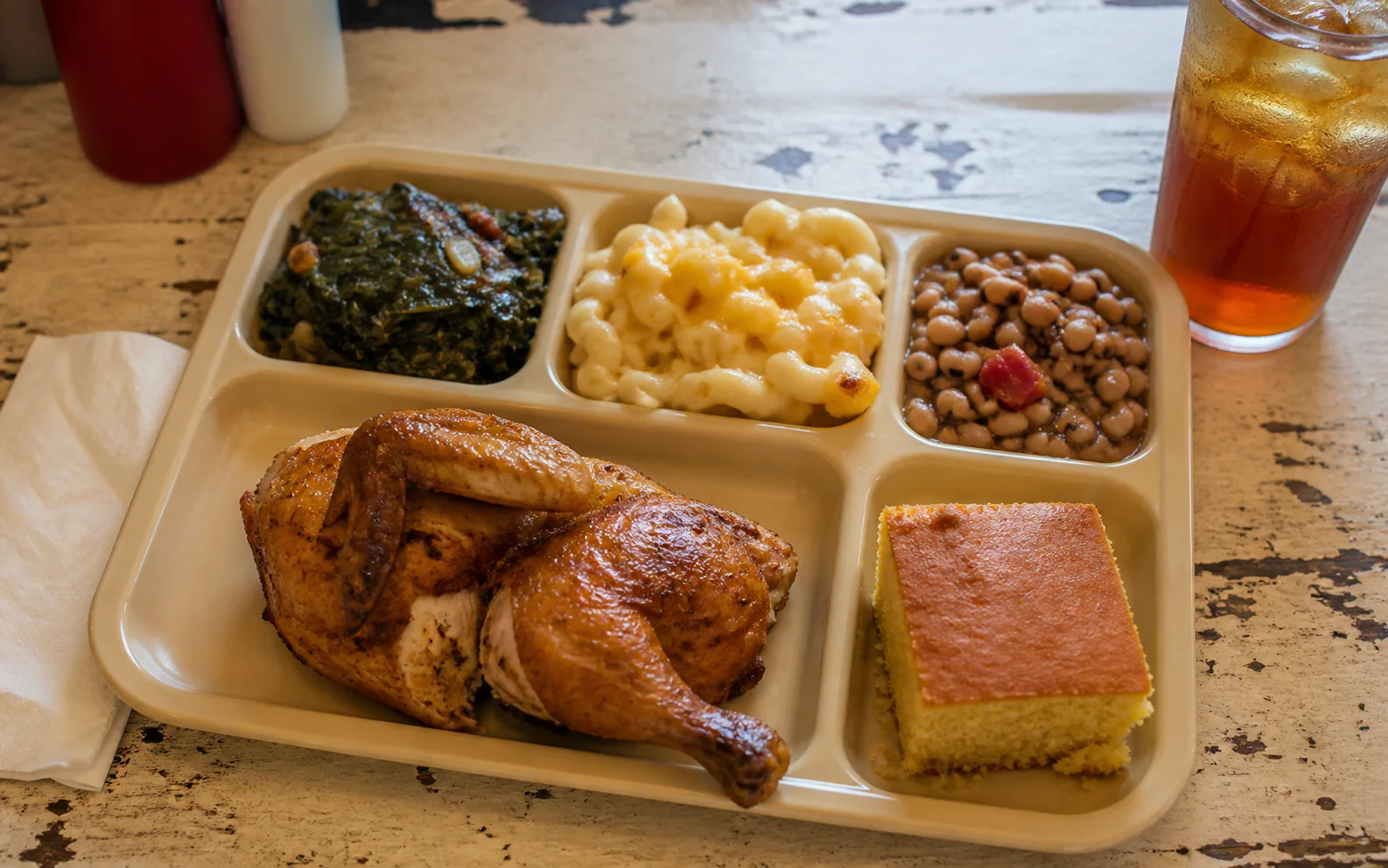 A classic Tennessee meat-and-three meal