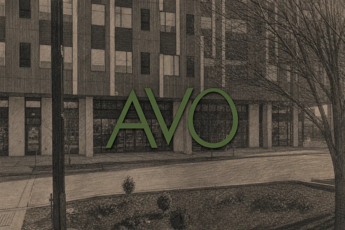 Illustrated exterior of AVO in Nashville