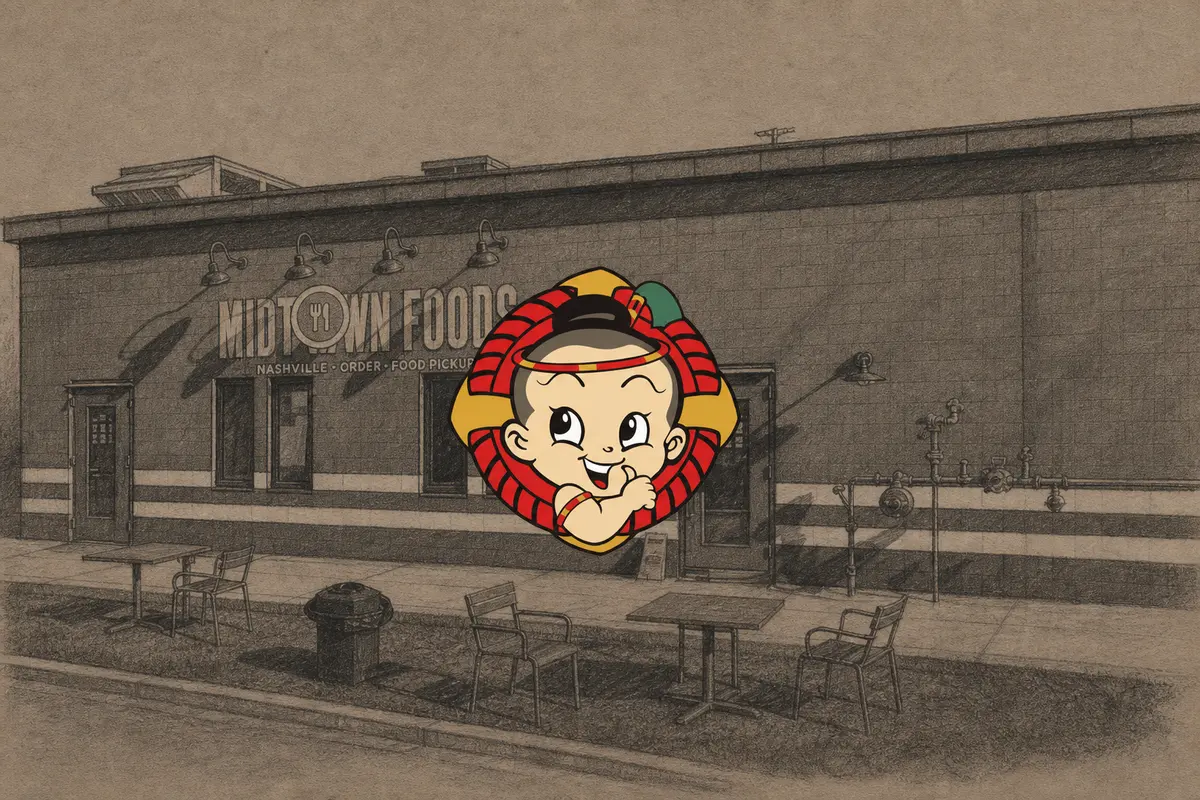 Illustrated exterior of Degthai — Midtown in Nashville