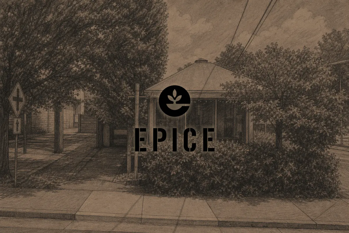 Illustrated exterior of Epice in Nashville