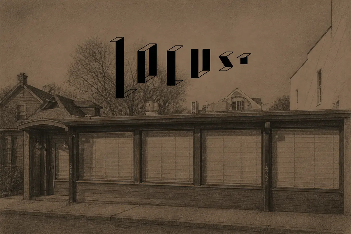 Illustrated exterior of Locust in Nashville
