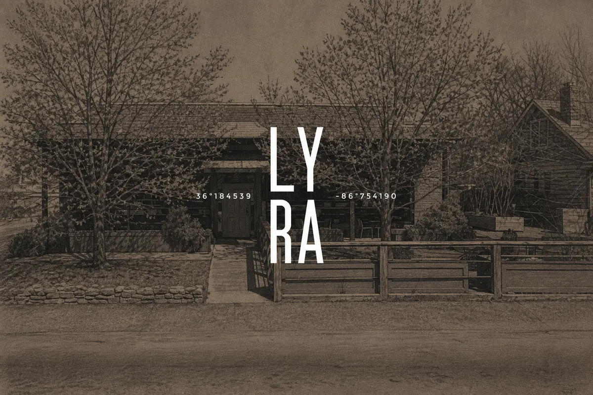 Illustrated exterior of Lyra in Nashville