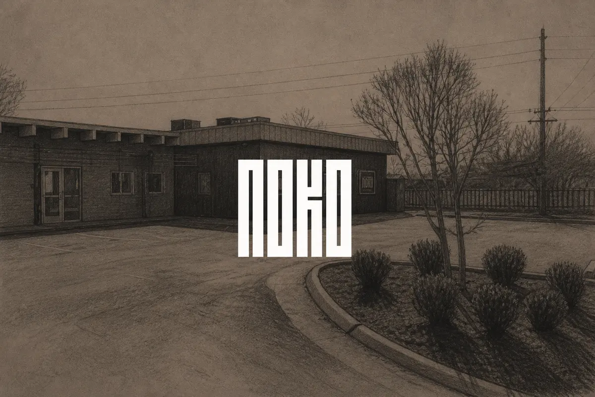 Illustrated exterior of Noko in Nashville