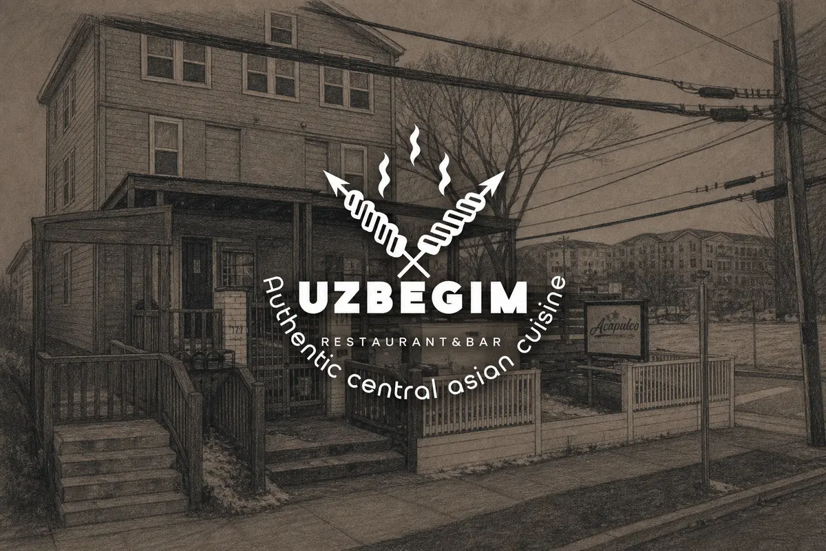 Illustrated exterior of Uzbegim in Nashville