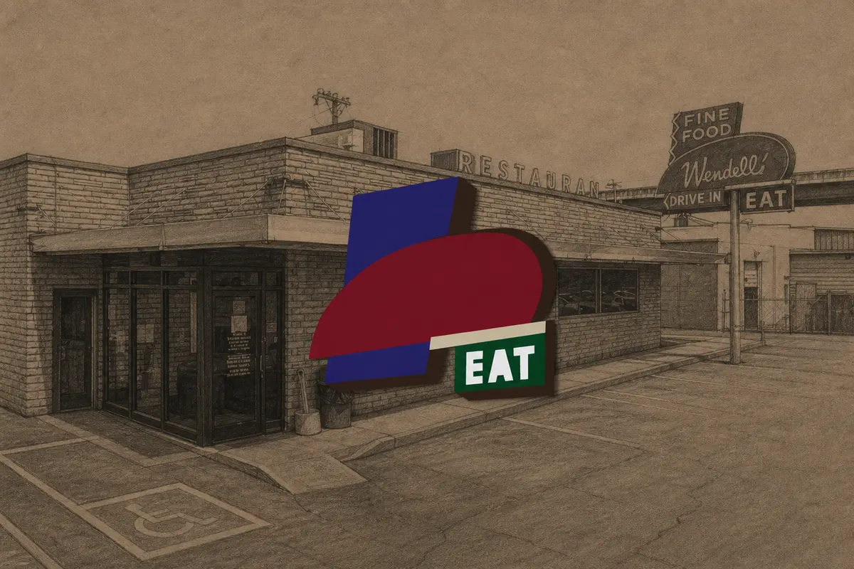 Illustrated exterior of Wendell Smith’s Restaurant in Nashville